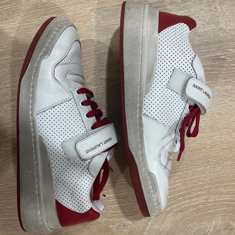Saint laurent SL-24 red and white sneaker